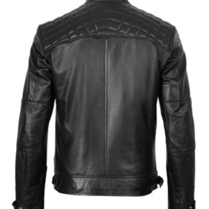 men caferacer Black biker jacket