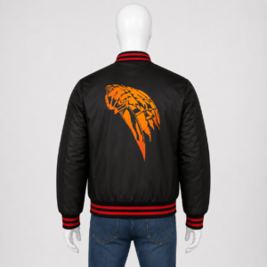 Wilbur 78 Bomber Black Jacket - back