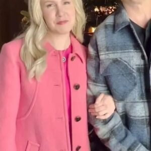 Ginna Claire Mason Pink Wool Coat