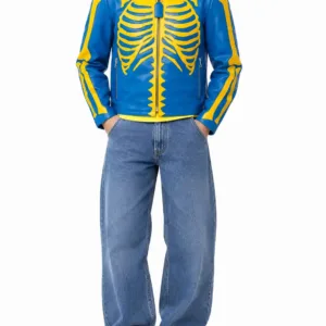 Blue & Yellow Skeleton Jacket