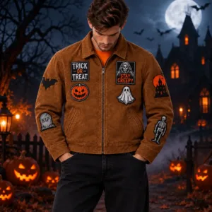 Creepy Trick or Treat Brown Jacket