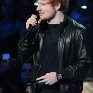 Ed Sheeran Black Bomber Jacket