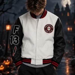 F13 Jason Lives Varsity Jacket Front
