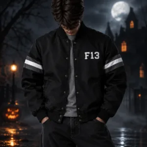 F13 Jason Voorhees Bomber Jacket Front