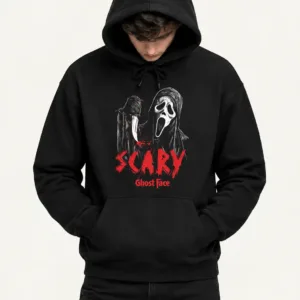 Ghost Face Scary Black Hoodie