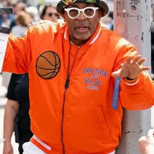 Spike Lee Knicks Orange Bomber Jacket
