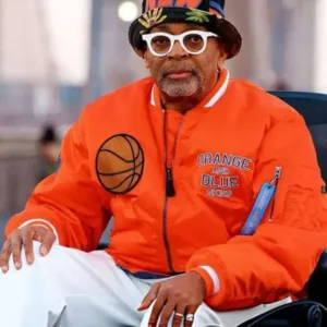 Spike Lee New York Knicks Orange Jacket