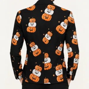 Spooky Cute Pumpkins Blazer Back