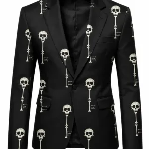Gothic Skull Key Blazer