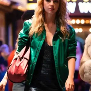 Green Varsity Jacket - MaXXXine Mia Goth jacket