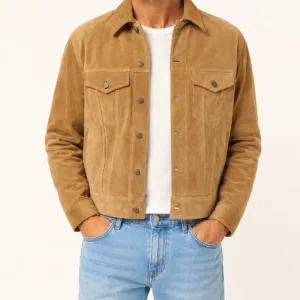 Men’s Tan Suede Jacket