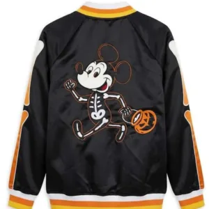Mickey Mouse Skeleton Black Jacket Back