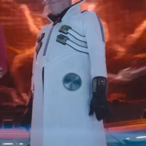 Sonic The Hedgehog 3 Jim Carrey White Wool Coat