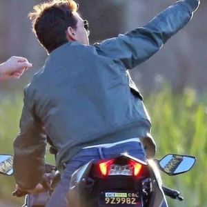 Tom Cruise Top Gun Maverick Green Jacket Back